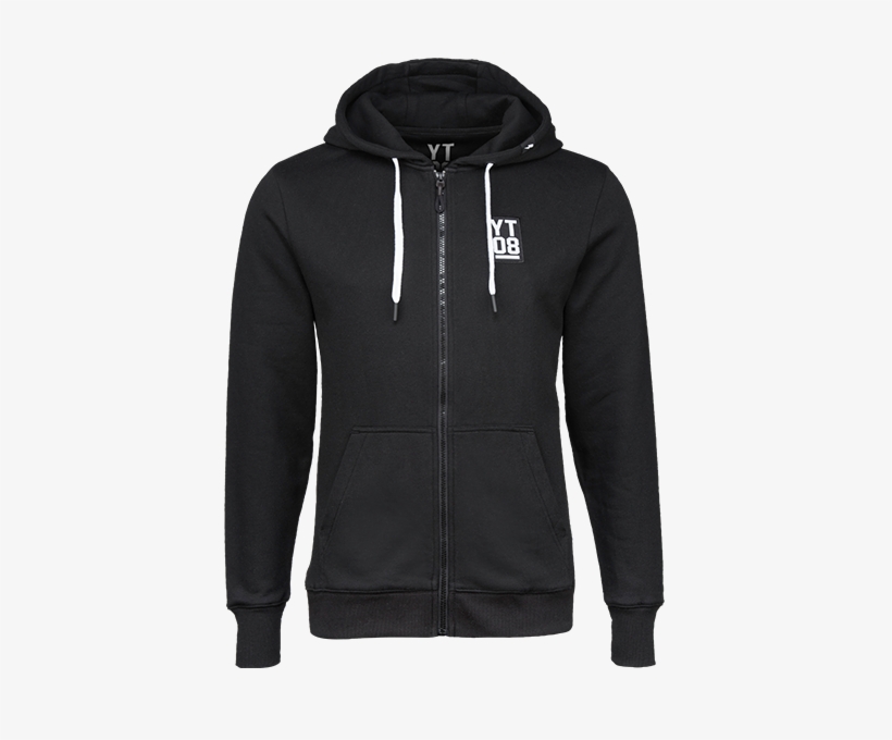 Media/image/thumbnail/yt Zip Hoody Black Front Worked, transparent png