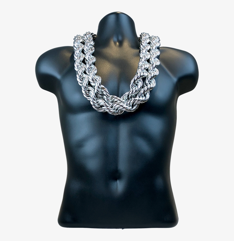 Double Silver Chain, transparent png