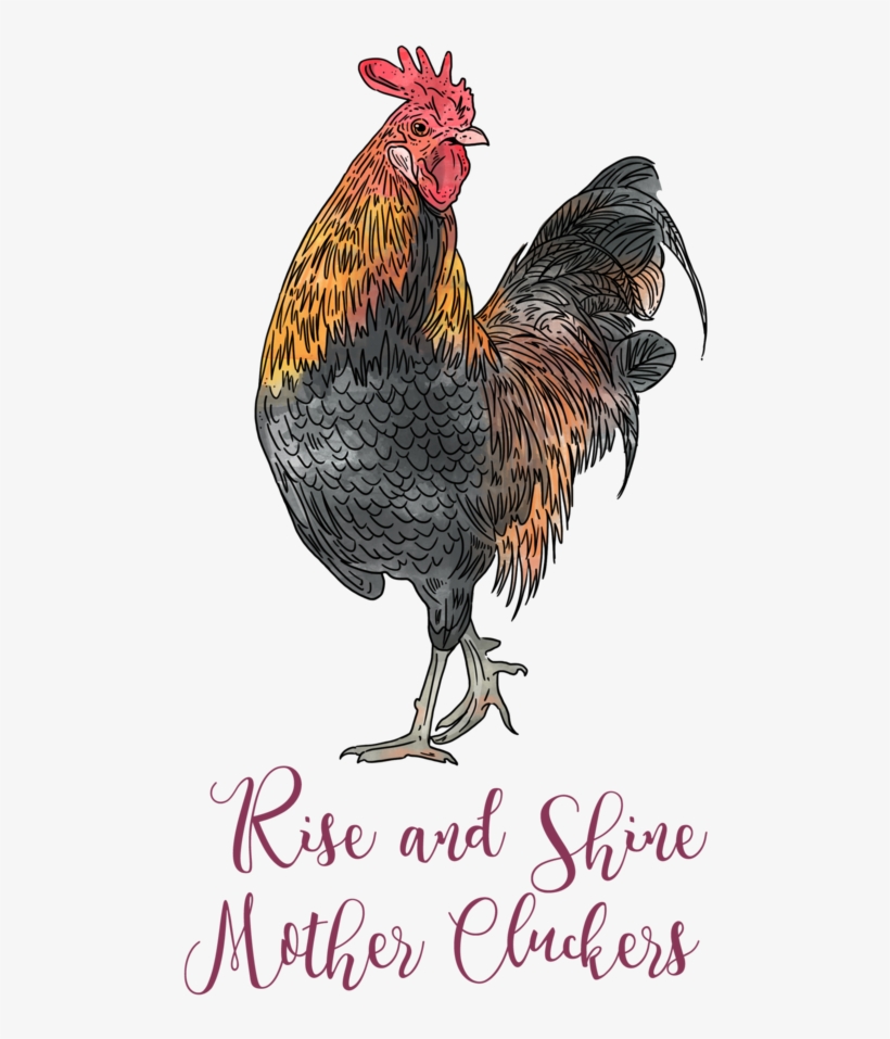 Rise And Shine Mother Cluckers Linen Egg Collecting, transparent png