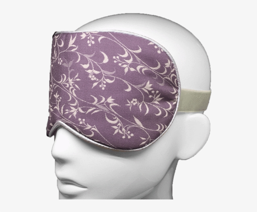 Grapevine Print Mulberry Silk Eye Mask, transparent png