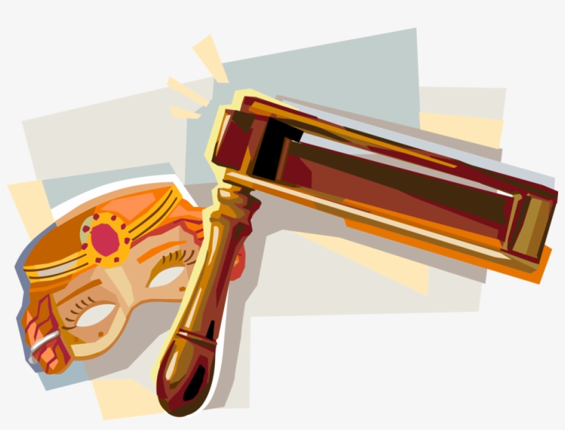 Vector Illustration Of Purim Noisemaker Gragger And, transparent png