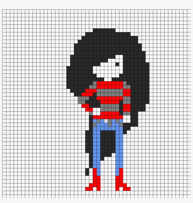 Marceline Adventure Time Perler Bead Pattern / Bead, transparent png