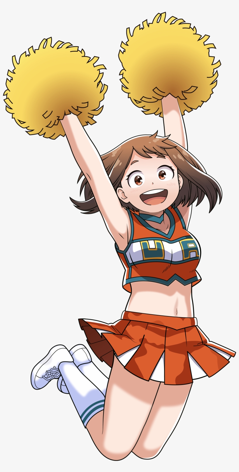 Image Of Uraraka Ochako Cheerleader Die Cut, transparent png