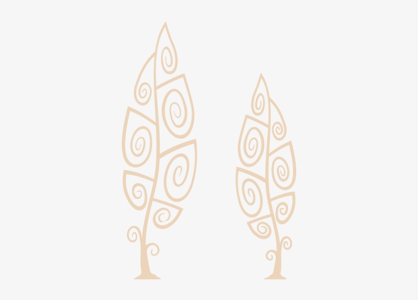 Arboles En Espiral Vinilo Decorativo, transparent png