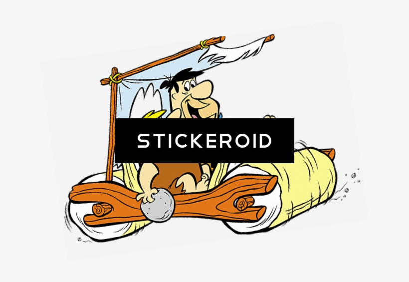 The Flintstones Fred And Barney In Car, transparent png