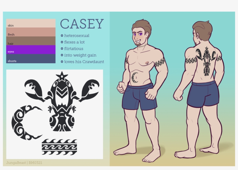 [c] Casey Reference Sheet, transparent png
