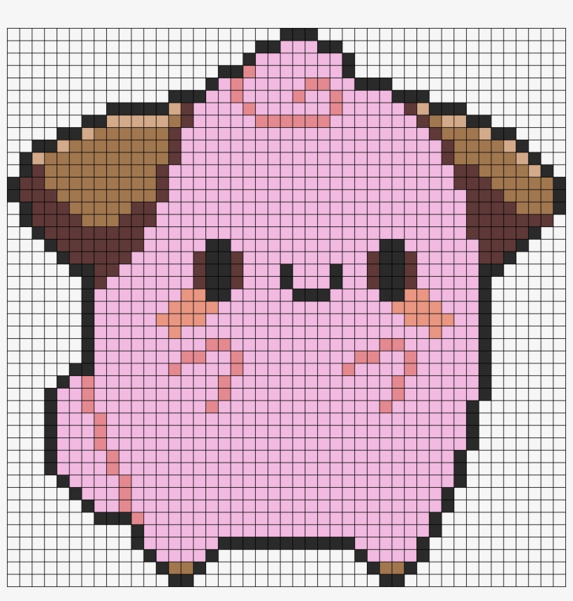 Clefairy Perler Bead Pattern / Bead Sprite, transparent png