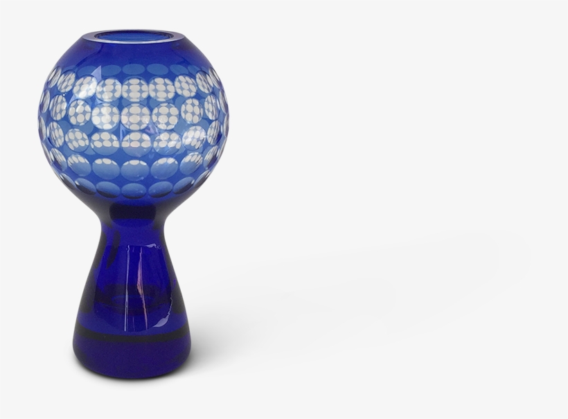 Vase Hartz Krystal Blue, transparent png