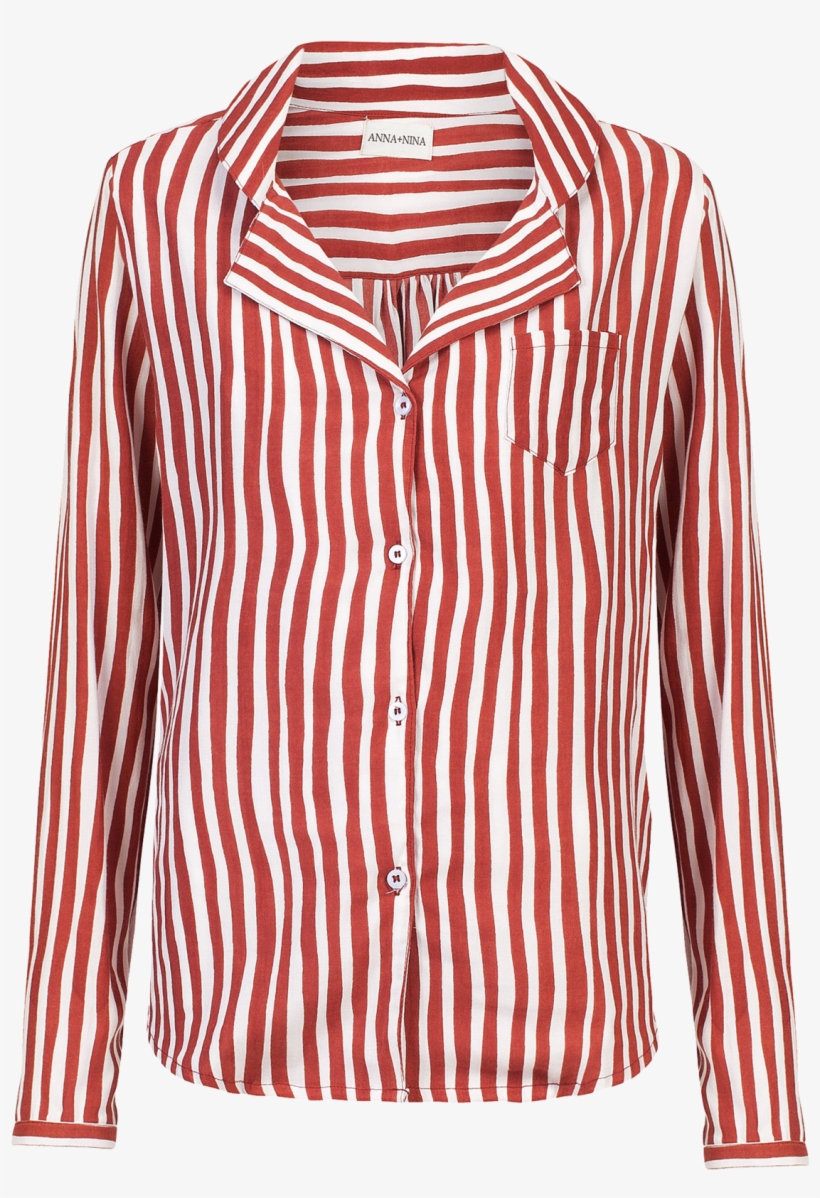 Pyjama Shirt Longsleeve Striped, transparent png