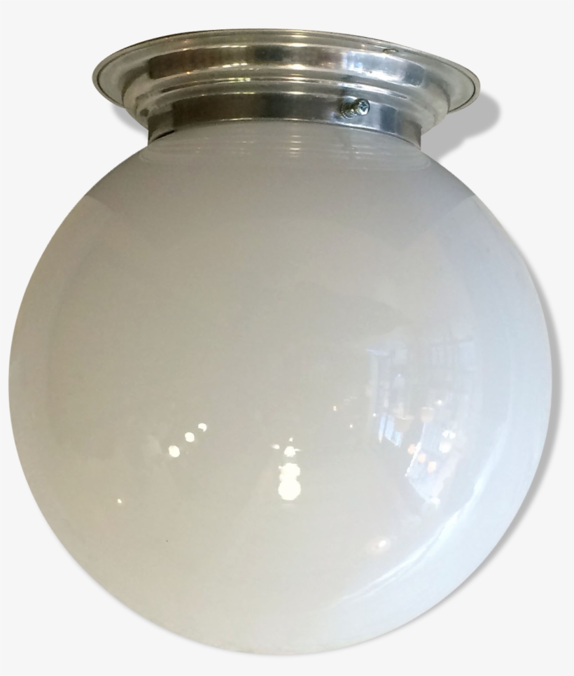 Wall Ceiling Light Vintage Lights Old Globe White Opaline, transparent png