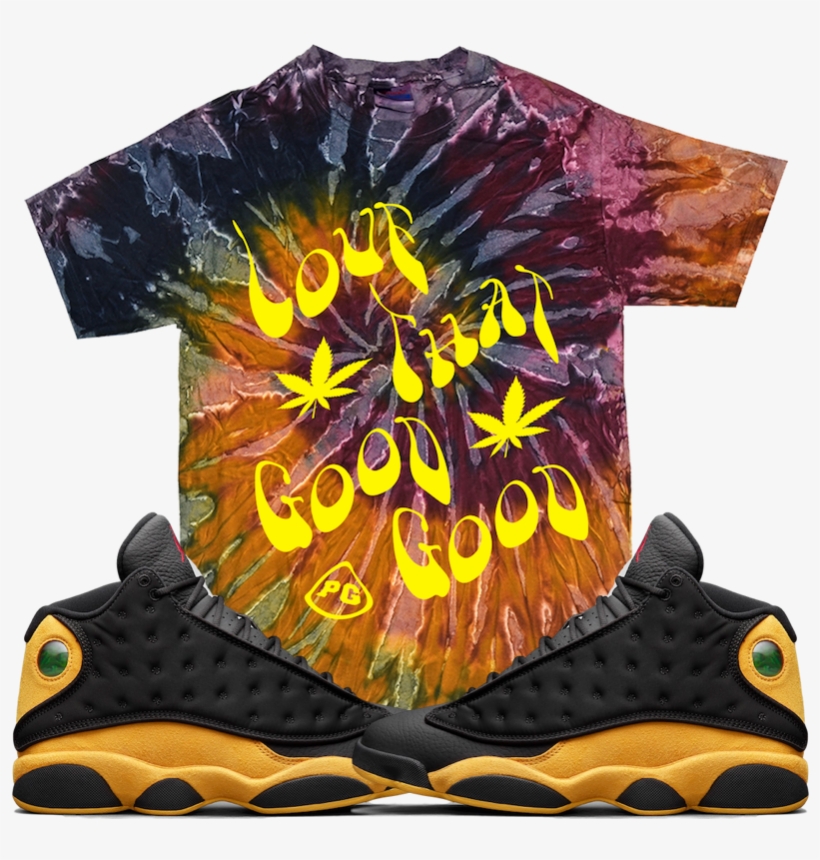 Jordan 13 Oak Hill Melo Sneaker Tees Tye Dye Shirts, transparent png