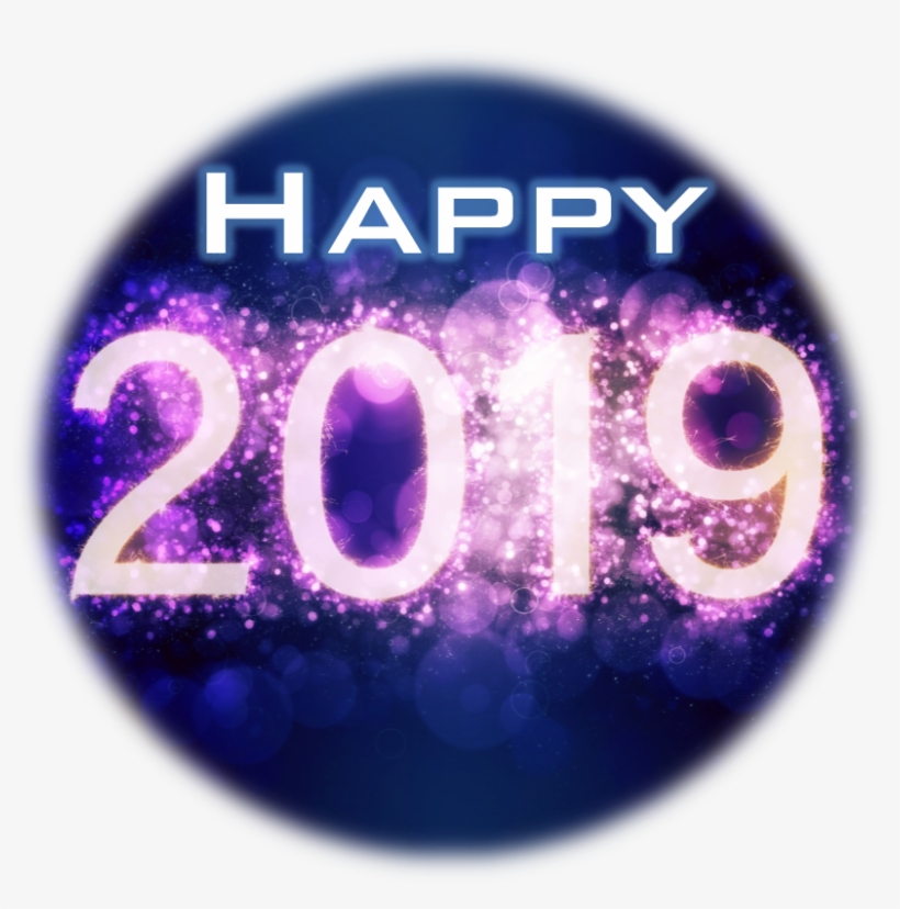 New Year Button 2019, transparent png