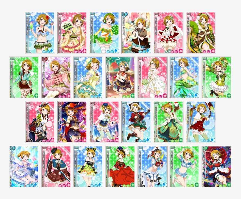 Hanayo Eligible Cards, transparent png