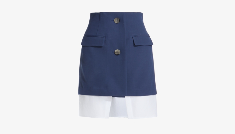Double Layered Blazer Skirt - A-line, transparent png