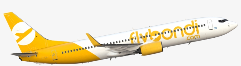 Avion Boeing 737 Flybondi - Flybondi, transparent png