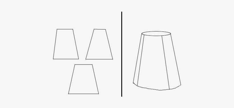 Skirt With Gores Example - Lampshade, transparent png