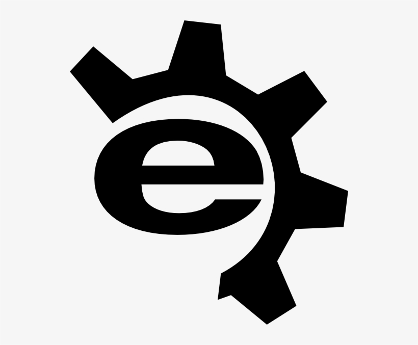 Logo Black Clip Art At Clker - Gears Logo Clip Art, transparent png