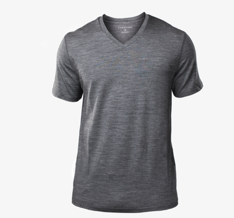 Dark Heather Grey V Neck T Shirt - T-shirt - 1500x1000 PNG Download ...