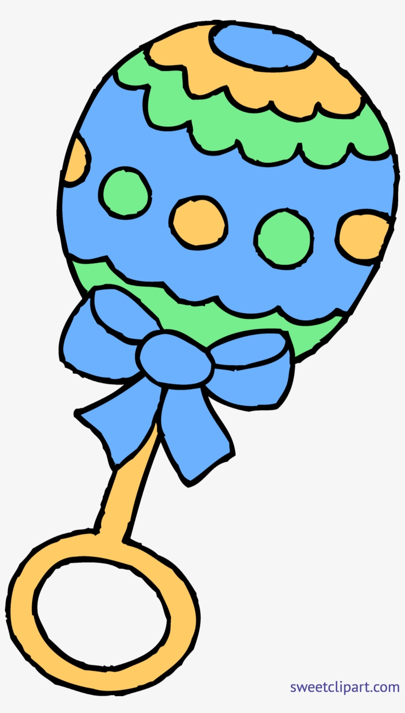 Baby Rattle Boy Blue Clip Art - Rattle Clipart, transparent png