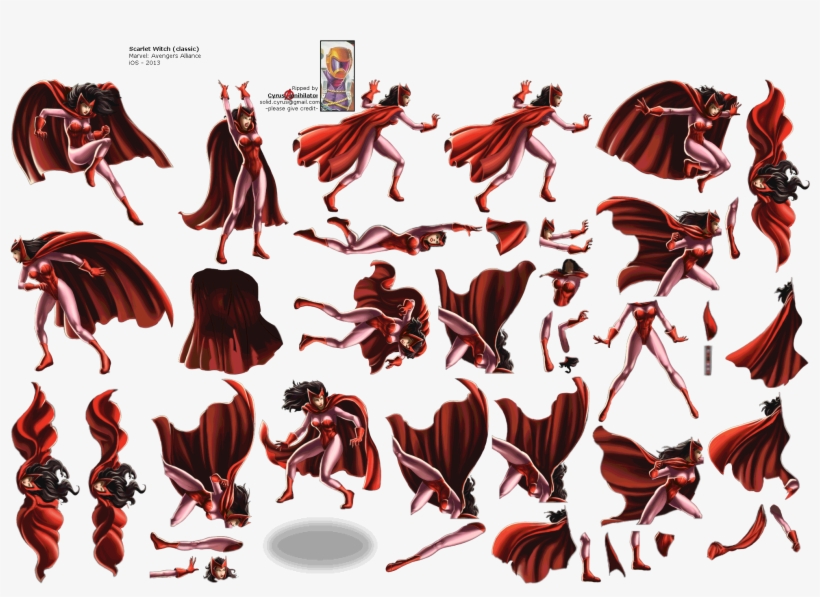 Click For Full Sized Image Scarlet Witch - Avengers Alliance Scarlet Witch, transparent png