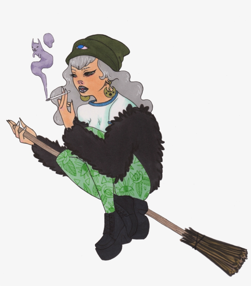 Http - //sarahcatface - Tumblr - An Urban Witch By - Sarah Cat Face Art, transparent png
