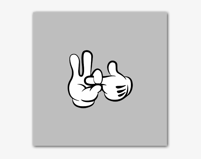 Mickey Mouse Sexy Hands Sticker Fun Decal - Clip Art, transparent png