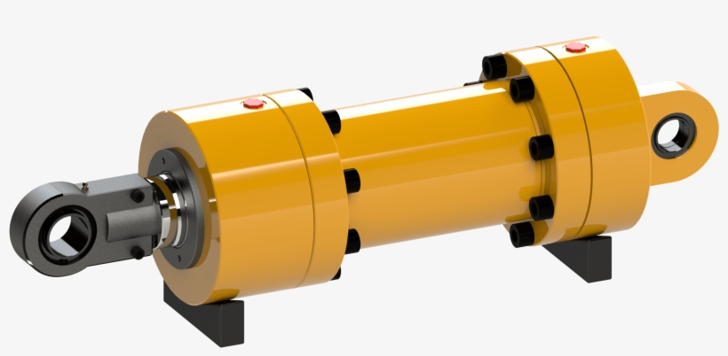 Bolted Construction Cylinder Painted - Hydraulic Cylinders Png, transparent png