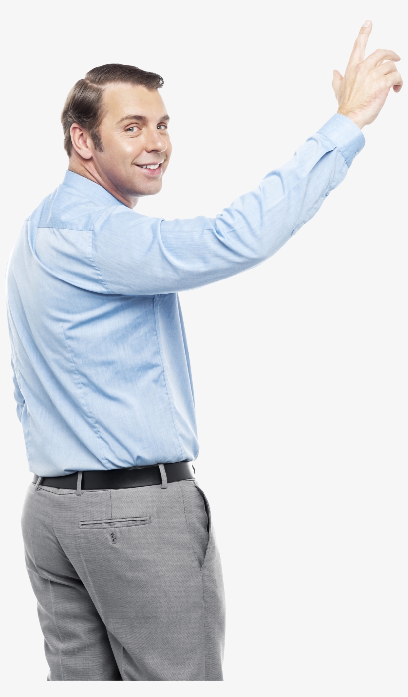 Men Pointing Up Png Image - Man Pointing Up Png, transparent png