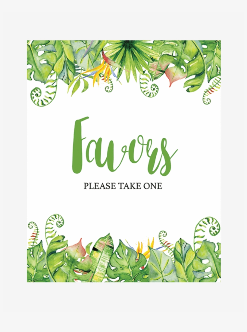 Luau Party Favors Sign Download By Littlesizzle - Troical Headband Station Sign, transparent png