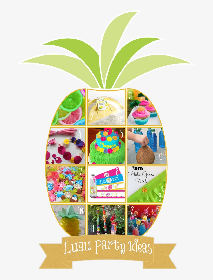 Tropical Luau Party Ideas July 21, 2015 - Colorful Lemons, transparent png
