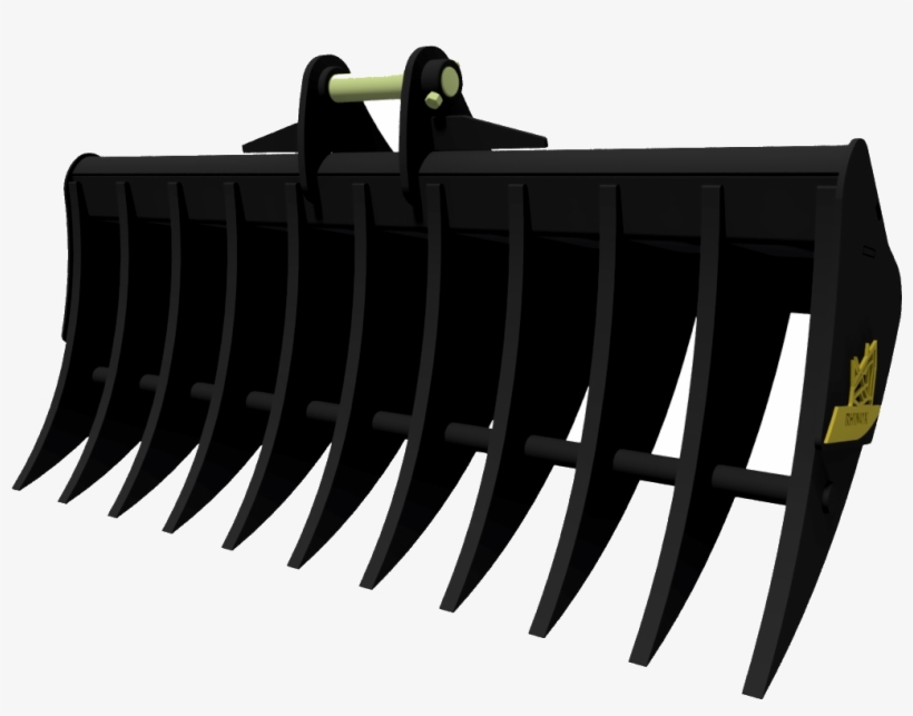 Excavator Land Rake - Excavator, transparent png