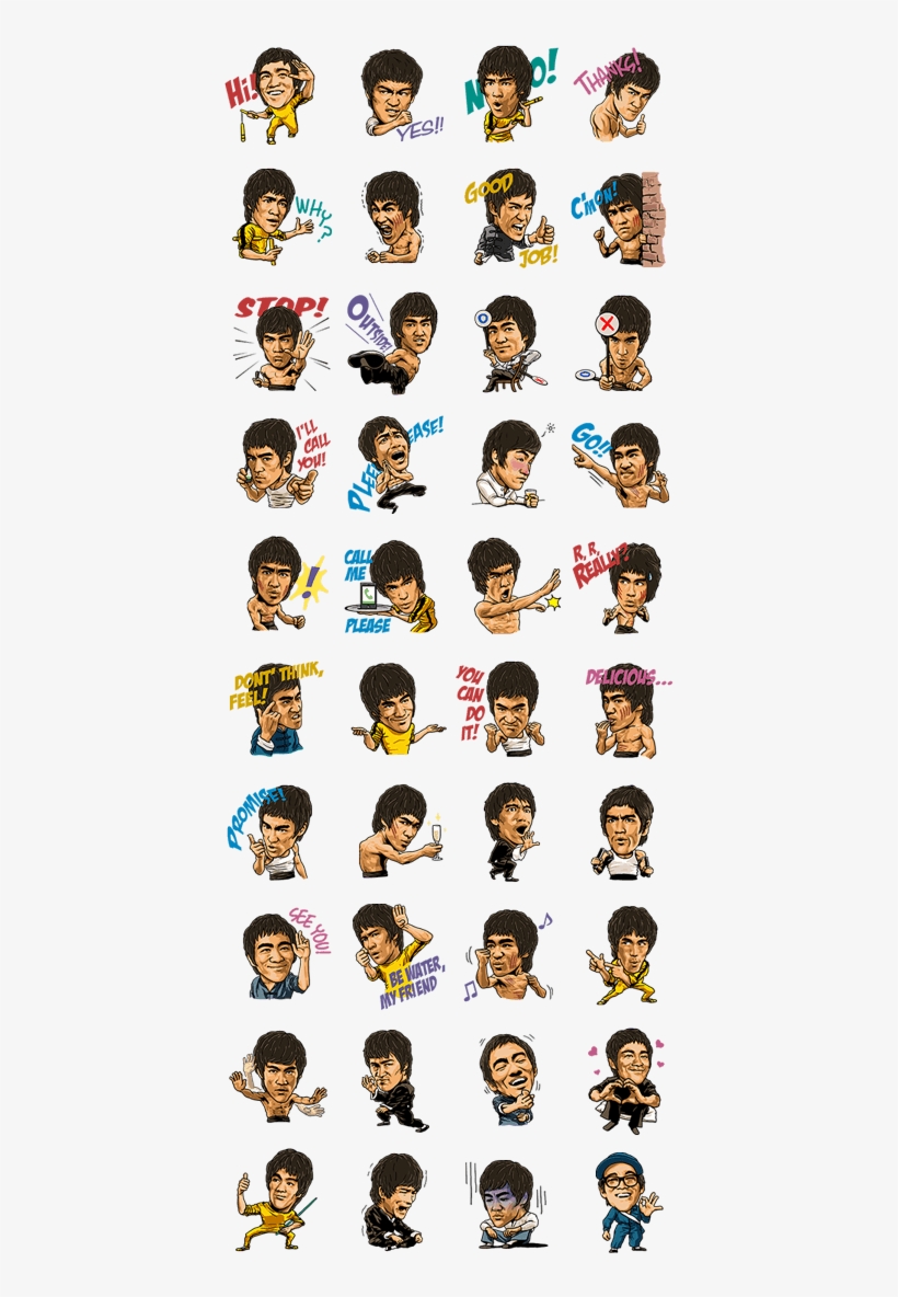Previous - สติ๊กเกอร์ บ รู ซ ลี, transparent png