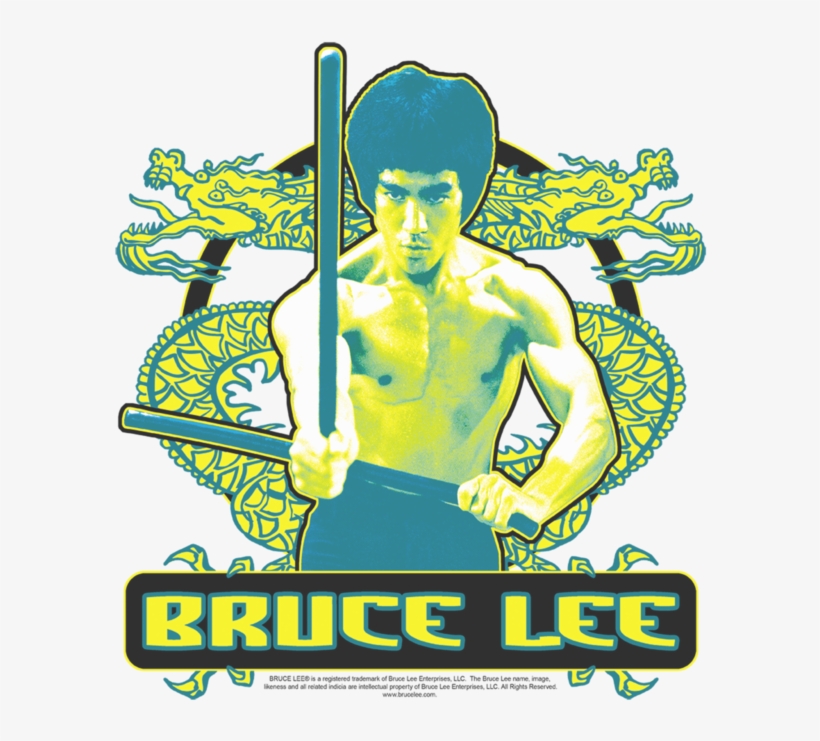 Bruce Lee-double Dragons T-shirt Size M, transparent png