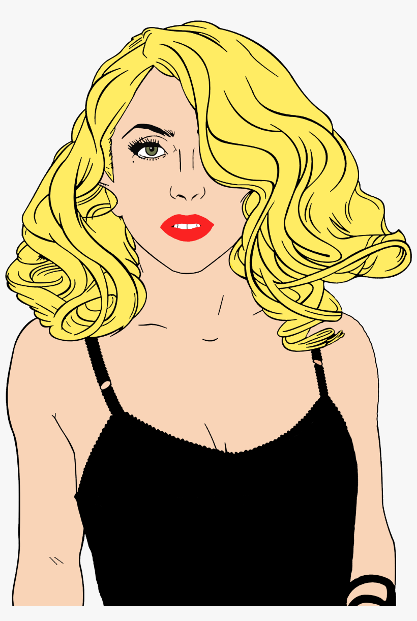 Lady Gaga Responds Graciously To Body-shamers - Lady Gaga Cartoon Png, transparent png