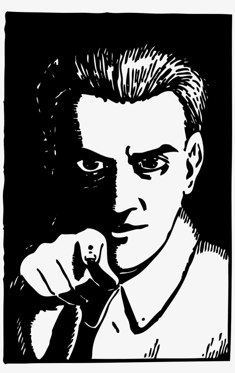 Guy Pointing, transparent png