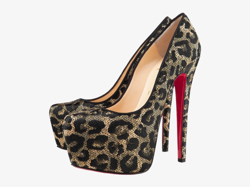 Leopard Female Heels Png Clipart - High Heels Painting Png, transparent png