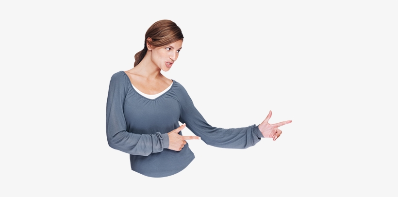 Blog - Someone Pointing To The Right, transparent png