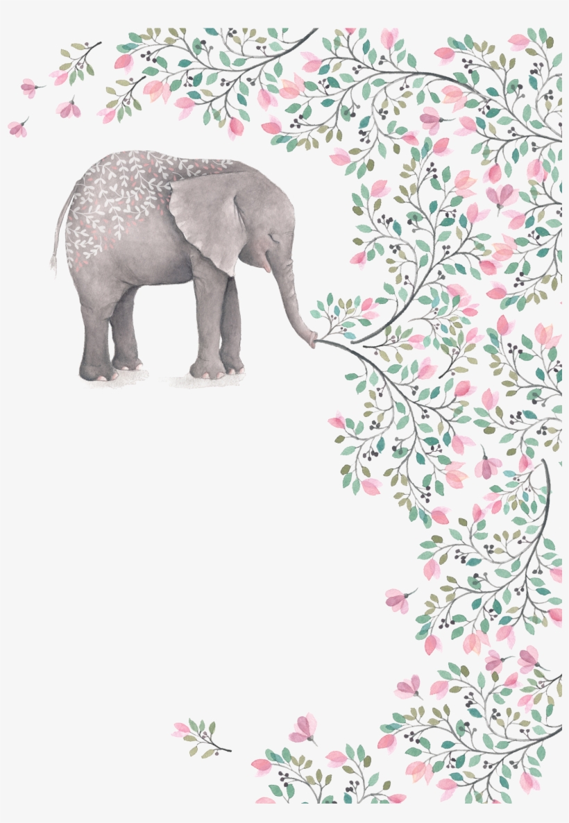 Painting Art Clip Png Painted Elephant Transprent - Iphone 6 / 6s 4.7-inch Transparent Case Flower Ultra, transparent png