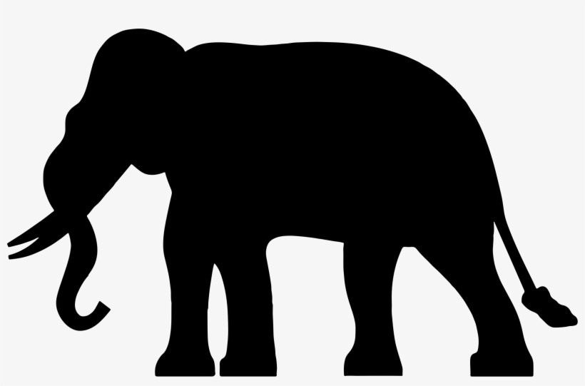 Clipart Elephant Silhouette - Elephant Silhouette Png, transparent png