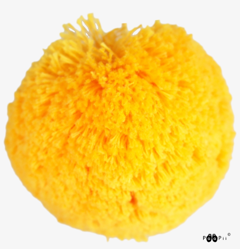Cotton Pom Pom 7cm, Yellow - Yellow Pom Pom, transparent png