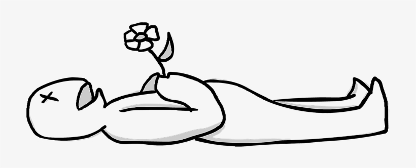 Death Flower Lies Corpse Decease Assumptio - Corpse Clip Art, transparent png