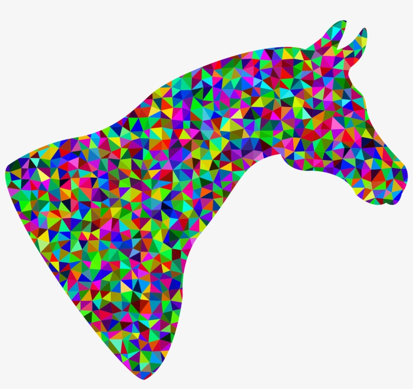This Free Icons Png Design Of Prismatic Low Poly Horse, transparent png