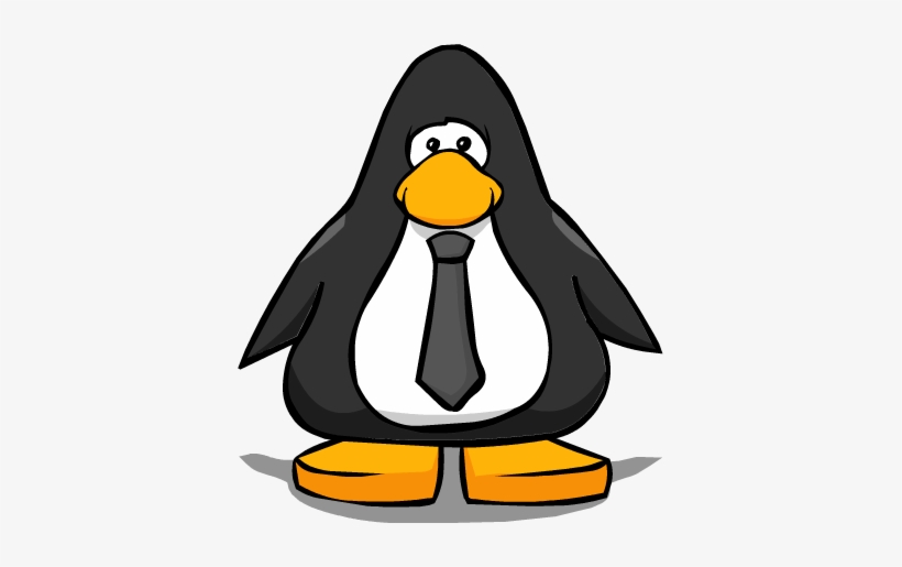 Black Tie On Player Card - Penguin With A Horn, transparent png