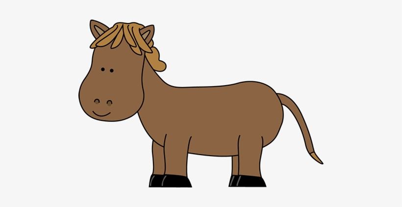 Short Horse Image Panda Free Images Info - Cute Horse Clip Art, transparent png