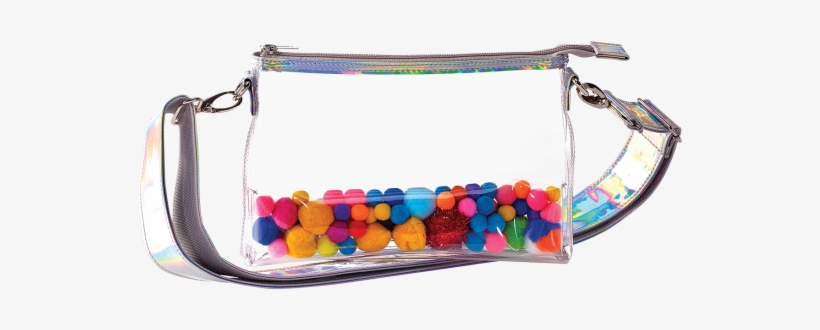 Picture Of Pom Pom Clear Belt Bag - Belt, transparent png