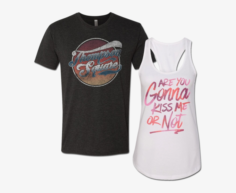 Vintage Logo Tee Kiss Me Tank - Roll Model - T-shirt, transparent png