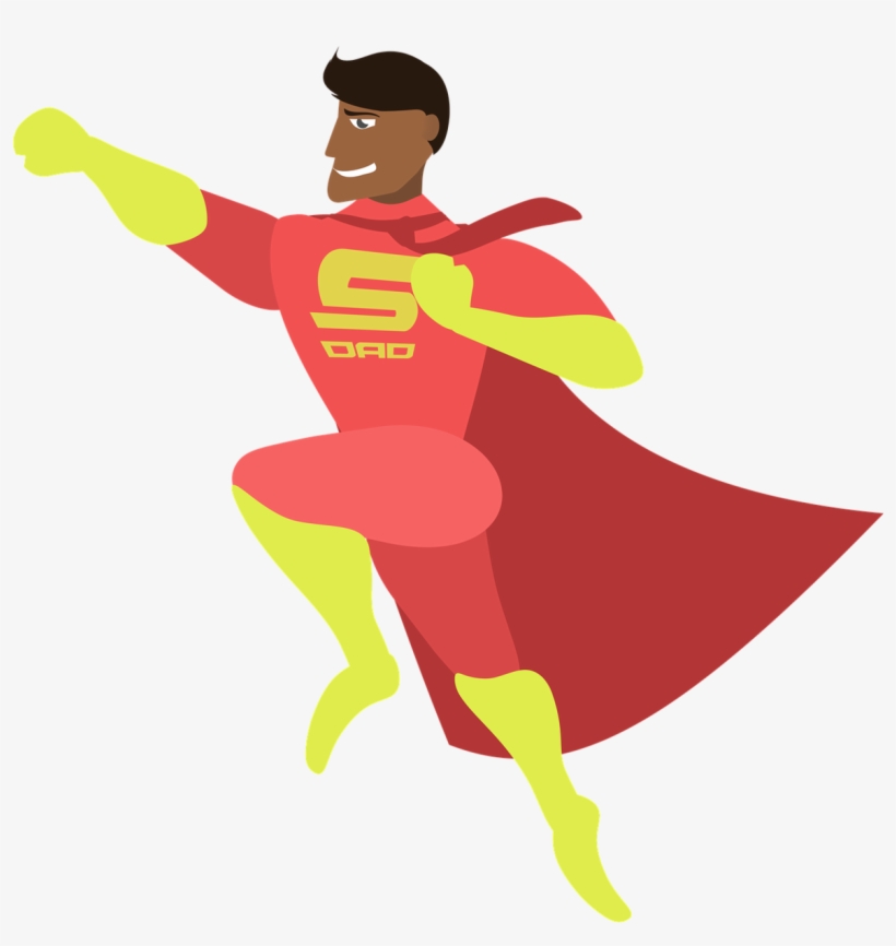 5 Perfect Father's Day Gifts For Super Dad From The - Super Hero Dad Clipart, transparent png