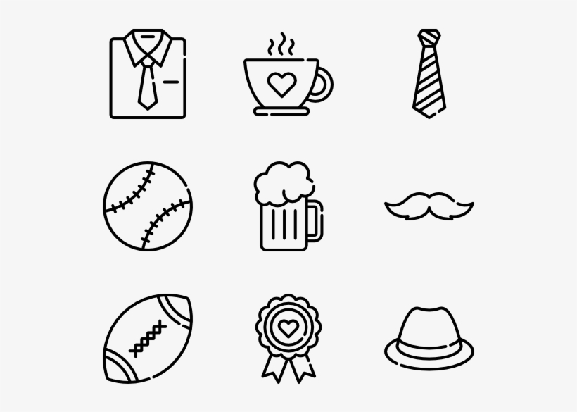 Fathers Day - Father Icons, transparent png