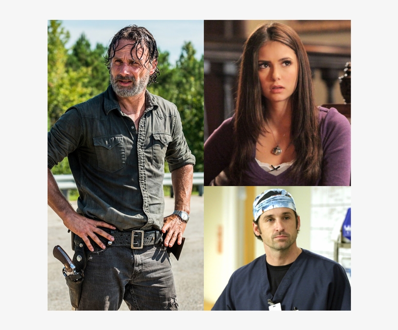 Andrew Lincoln, Nina Dobrev, Patrick Dempsey These - The Walking Dead, transparent png