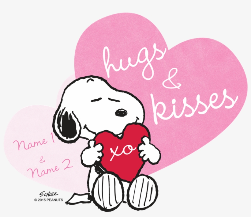 Snoopy Hugs And Kisses - Hugs And Kisses Png, transparent png